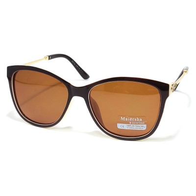 Солнцезащитные очки женские, бабочки, поляризационные, Maiersha 03112-c64-32
